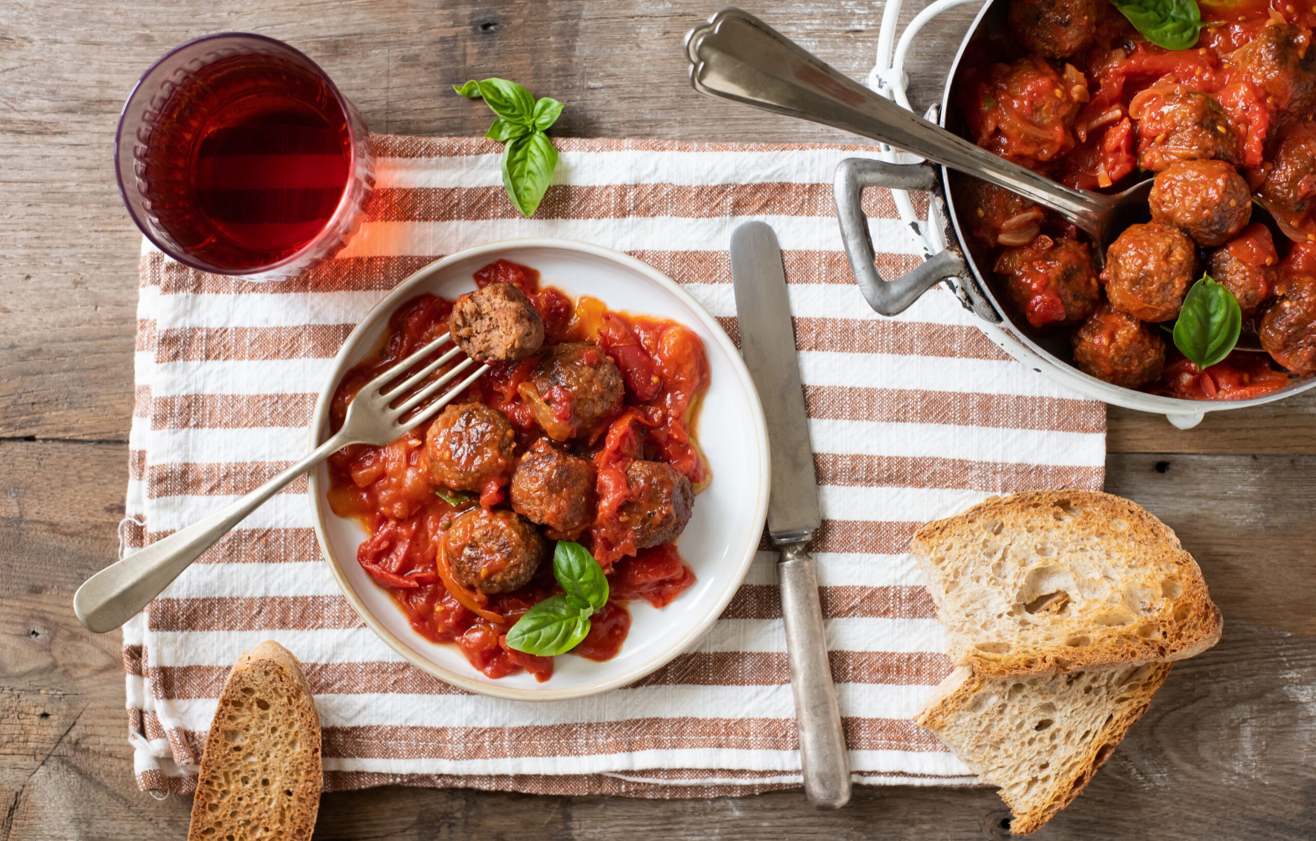 polpette di soia al pomodoro e basilico